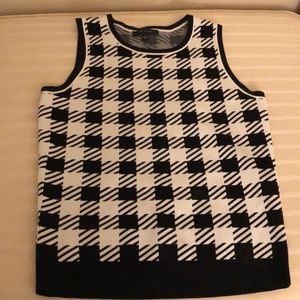 MOVING SALE Ann Taylor Knot Houndstooth Top